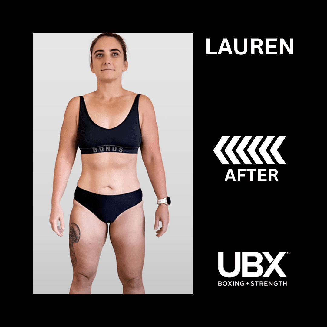 Lauren after completing her UBX transformation journey