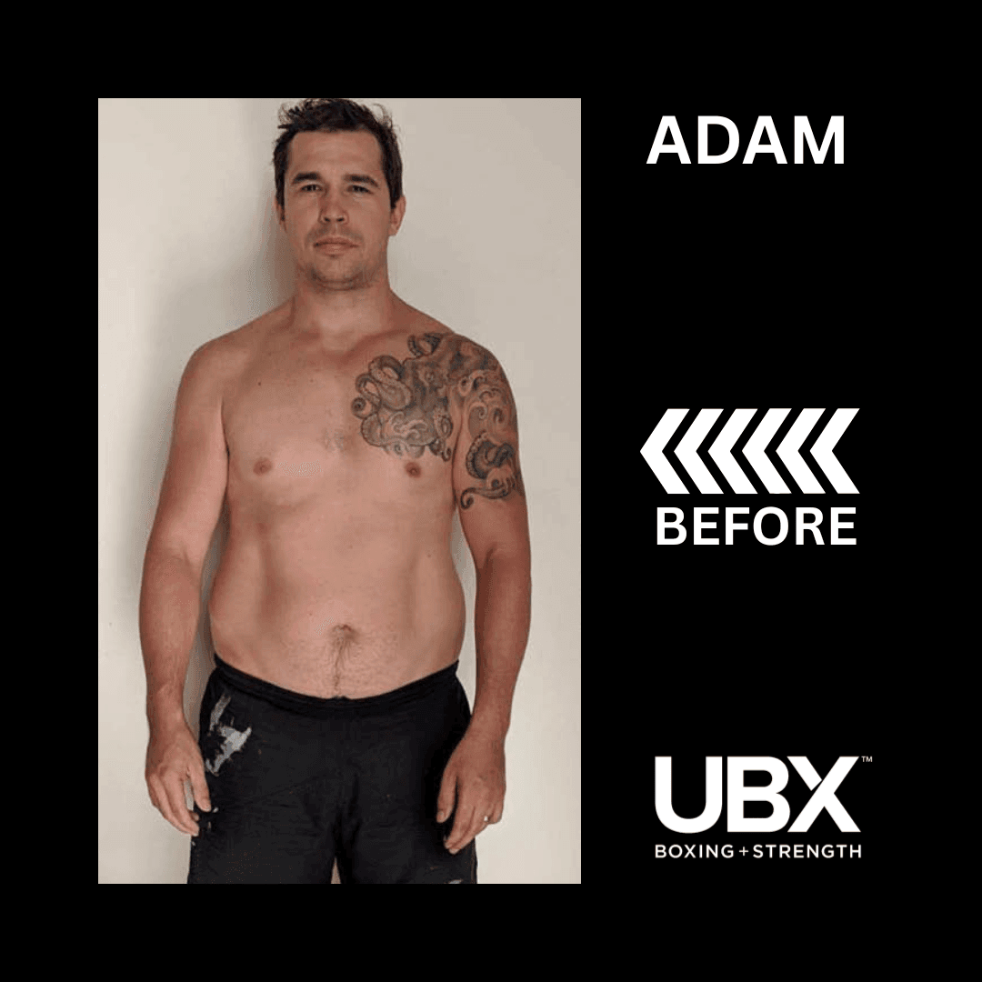 Adam before his training journey at UBX Ealing