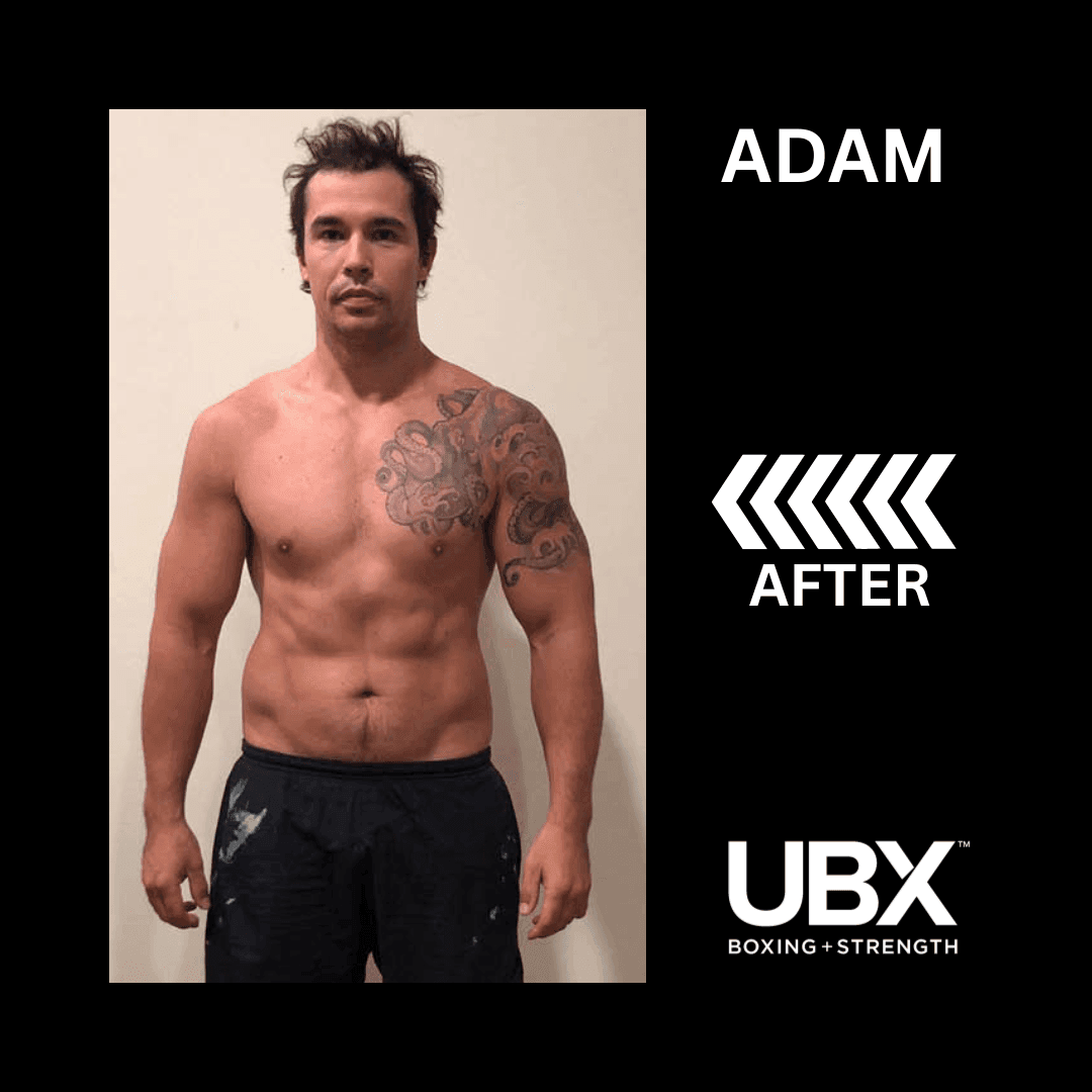 Adam after his body and mindset transformation